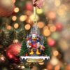 Personalized Donald and Daisy Duck Christmas Ornament