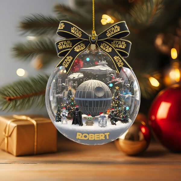 Personalized Star Wars Christmas Ornament - Image 4