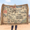 Thorin's Map Hobbit LOTR Blanket