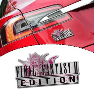 Final Fantasy II Edition Laser Engraved or 3D Inlayed Car Name Badge