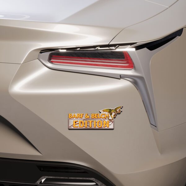Barf & Belch Edition Laser Engraved or 3D Inlayed Car Name Badge - Image 6