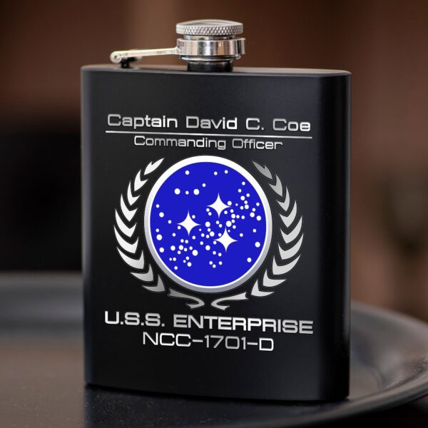 Personalized Star Trek Federation Flask - Image 3
