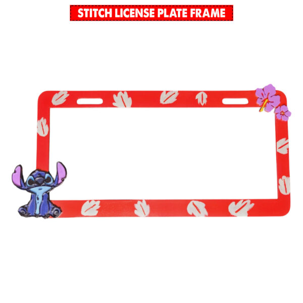 Stitch License Plate Frame