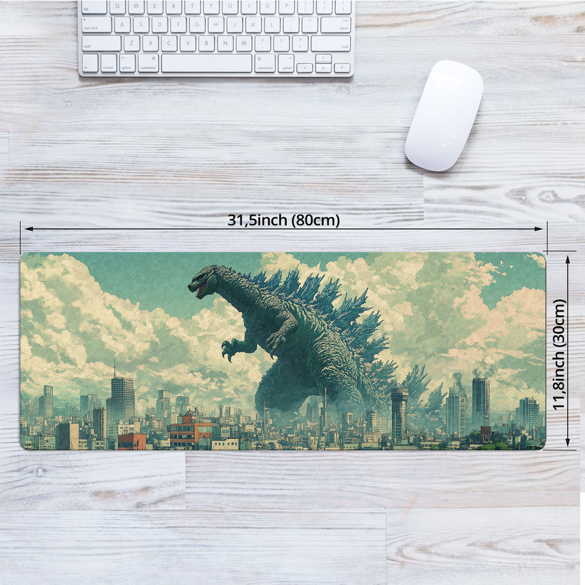 Godzilla Vintage LED Desk Mat - Image 3