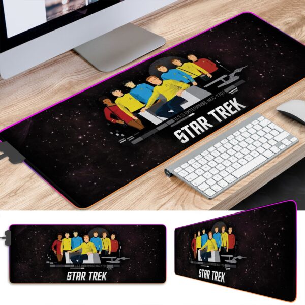 Star Trek The Original Series TOS U.S.S Enterprise LED Desk Mat - Image 2