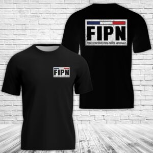 National Police Intervention Force (FIPN) (Force d'Intervention de la Police nationale) 3D T-Shirt