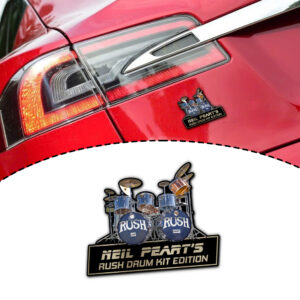 Neil Peart's Rush Drum Kit Edition Laser Engraved or 3D Inlayed Car Name Badge