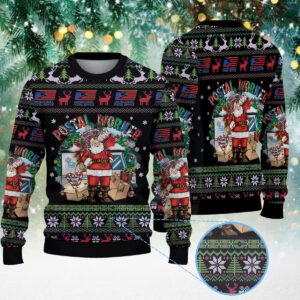 United States Postal Service Christmas Knitted Sweater