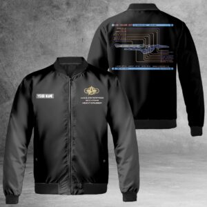 Personalized Star Trek Excelsior Class Refit U.S.S. Enterprise NCC-1701-B Bomber Jacket