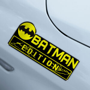 Alternative view of Batman Edition Laser Engraved Car Name Badge