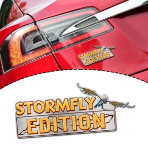 Stormfly Edition Laser Engraved or 3D Inlayed Car Name Badge