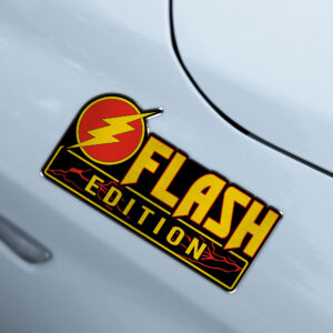 Alternative view of Flash Edition Laser Engraved Car Name Badge