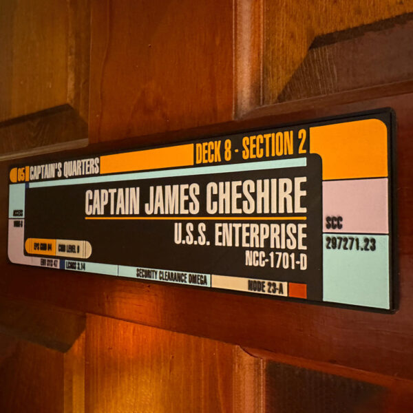 Personalized Star Trek LCARS Nameplate or Door Sign - Image 5