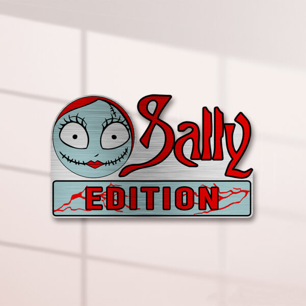 Personalized Sally Edition Laser Engraved or 3D Inlayed Car Name Badge - Image 4