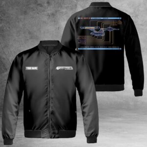 Personalized Star Trek Constitution Class U.S.S. Enterprise NCC-1701-A Bomber Jacket