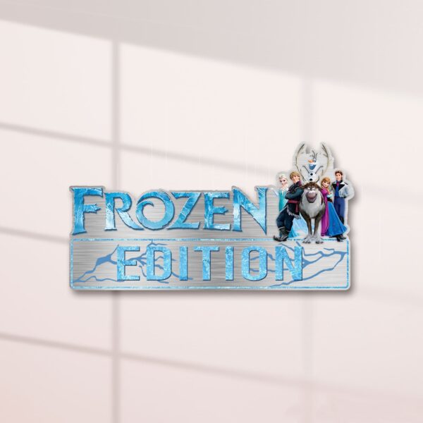 Frozen Edition Laser Engraved or 3D Inlayed Car Name Badge - Image 2