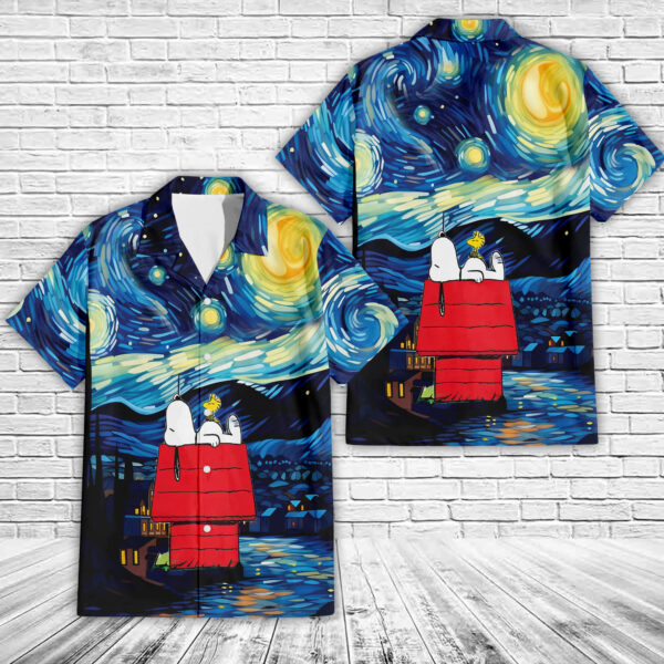 Snoopy Van Gogh Hawaiian Shirt