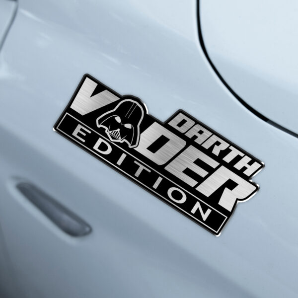 Darth Vader Edition Laser Engraved or 3D Inlayed Car Name Badge - Image 3