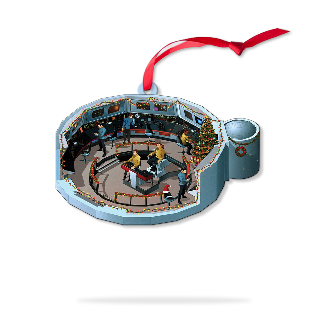Star Trek NCC-1701 2244-2255 Bridge Enterprise Christmas Ornament - Image 7
