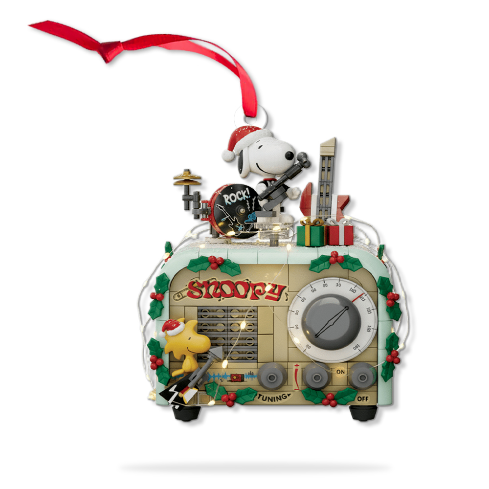 Peanuts Snoopy Radio Christmas Ornament - Image 9