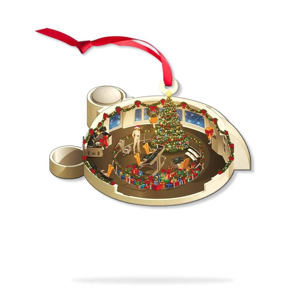 Star Trek NCC-1701 2271-2279 Bridge Enterprise Christmas Ornament - Image 3