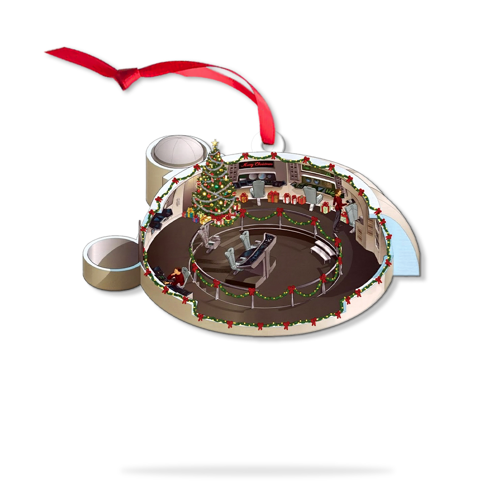 Star Trek NCC-1701 2279-2285 Bridge Enterprise Christmas Ornament - Image 9