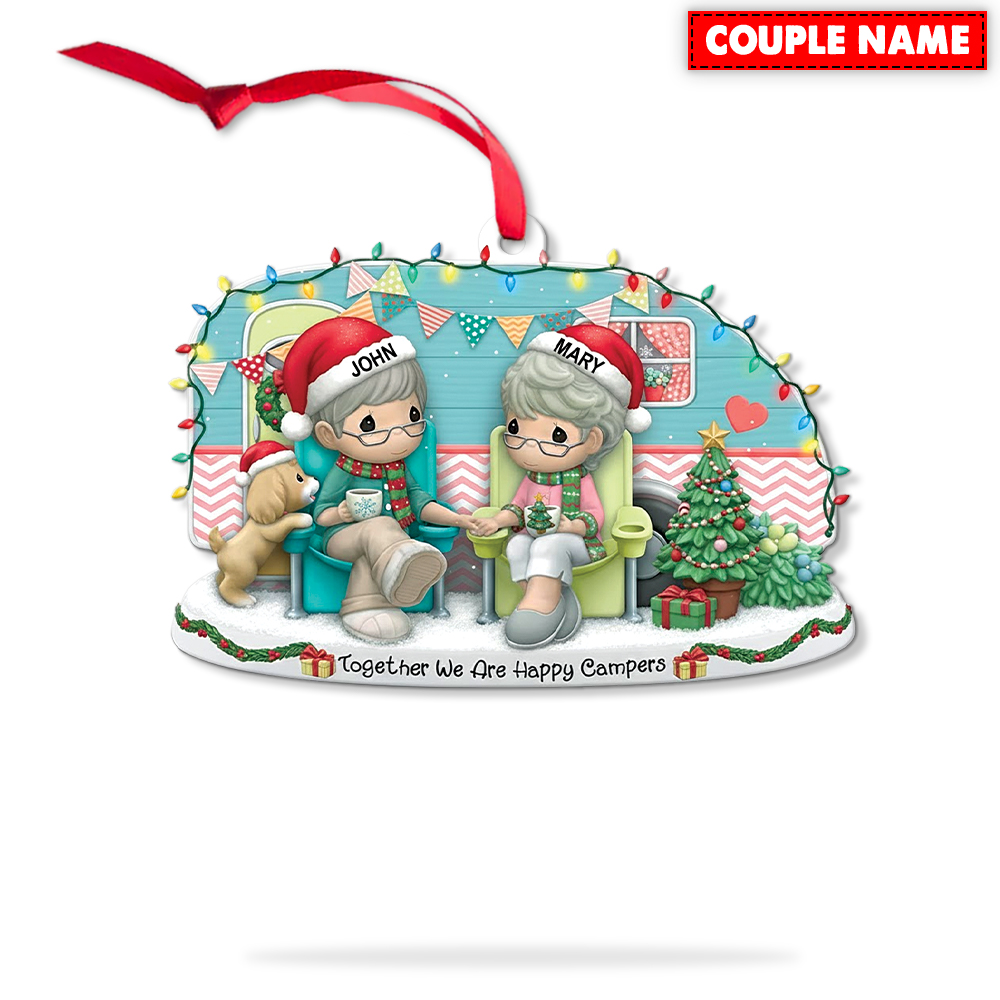 Personalized Together We Are Happy Campers Christmas Ornament - Image 8