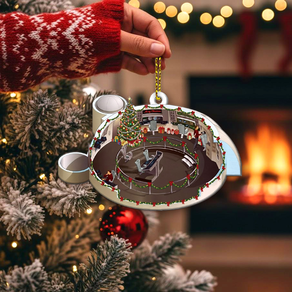 Star Trek NCC-1701 2279-2285 Bridge Enterprise Christmas Ornament - Image 2