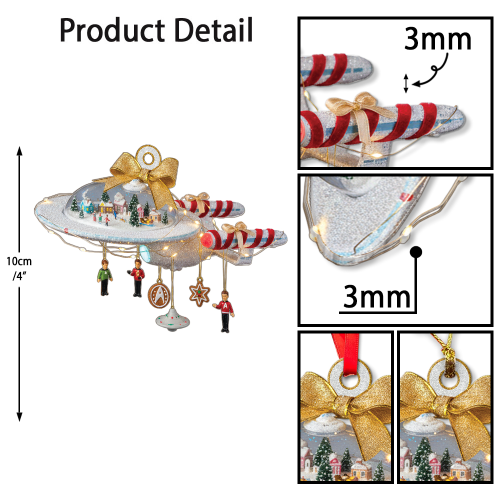 Star Trek U.S.S. Enterprise NCC-1701-C Christmas Ornament - Image 5