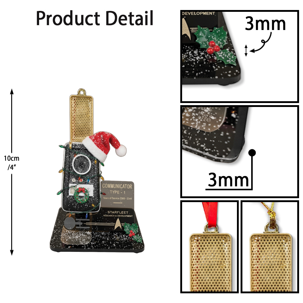 Star Trek Communicator Type - 1 Christmas Ornament - Image 6