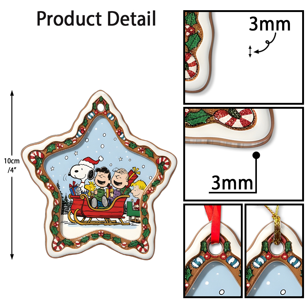 Snoopy And Friends Snow Christmas Ornament - Image 5