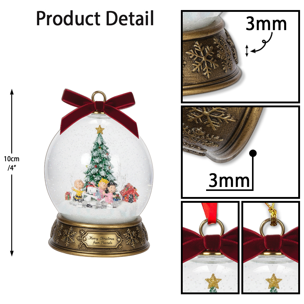 Peanuts Skatepond Musical Christmas Ornament - Image 5