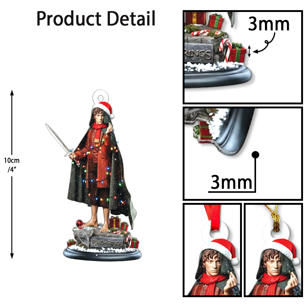 Lord of the Rings Frodo Baggins Christmas Ornament - Image 8