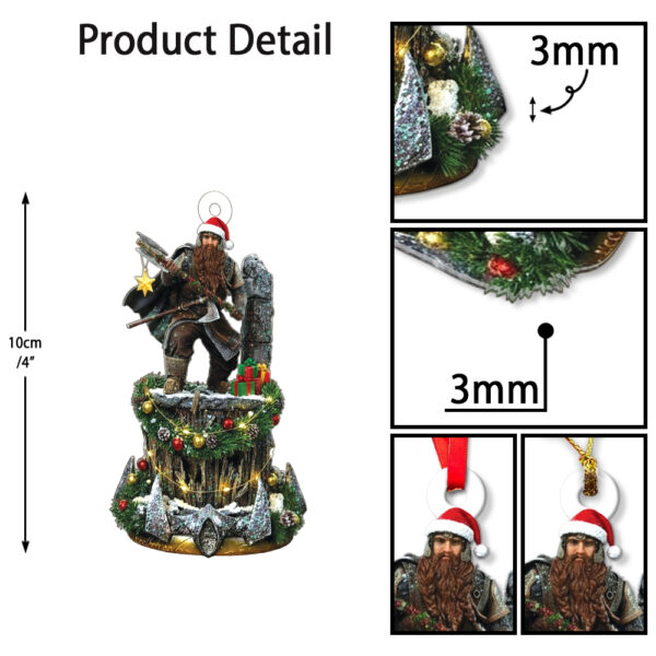 Lord of the Rings Gimli Christmas Ornament - Image 8