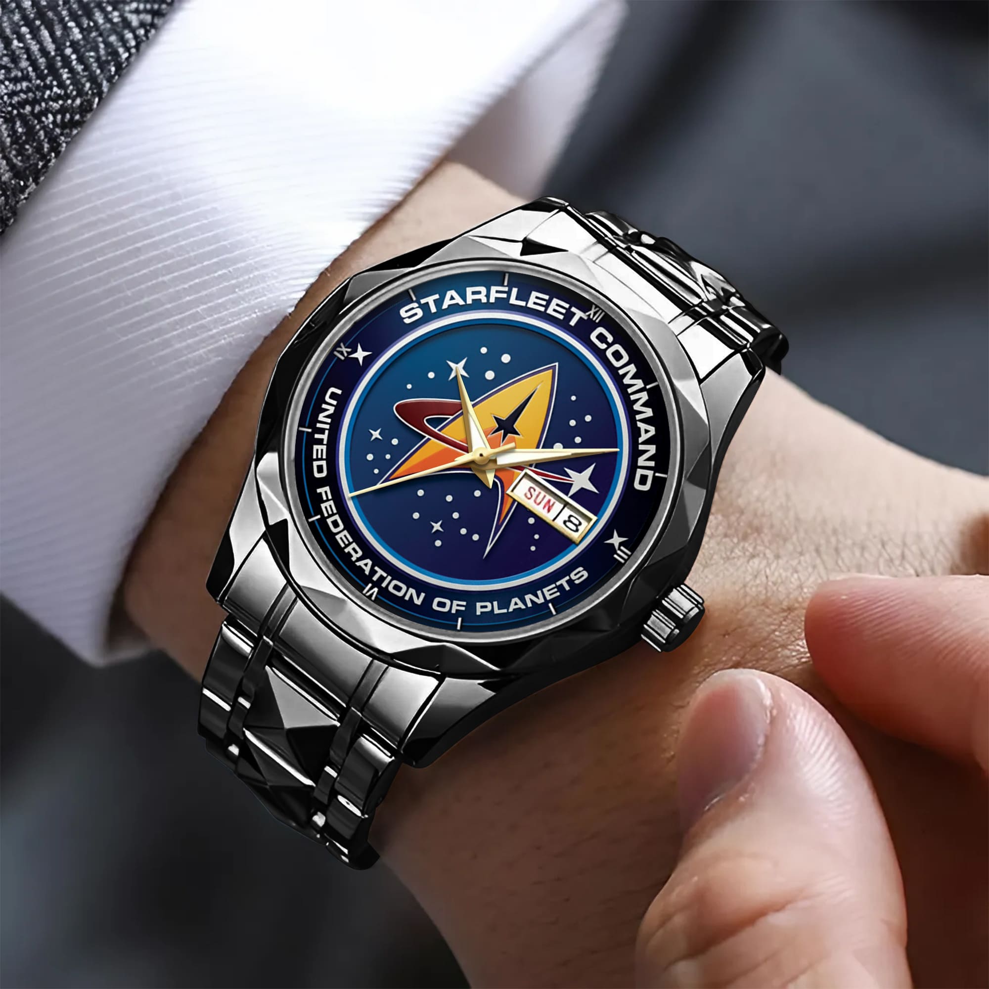 Starfleet Command  United Federation Of Planets Alloy Luxury Quartz Watch - Image 3