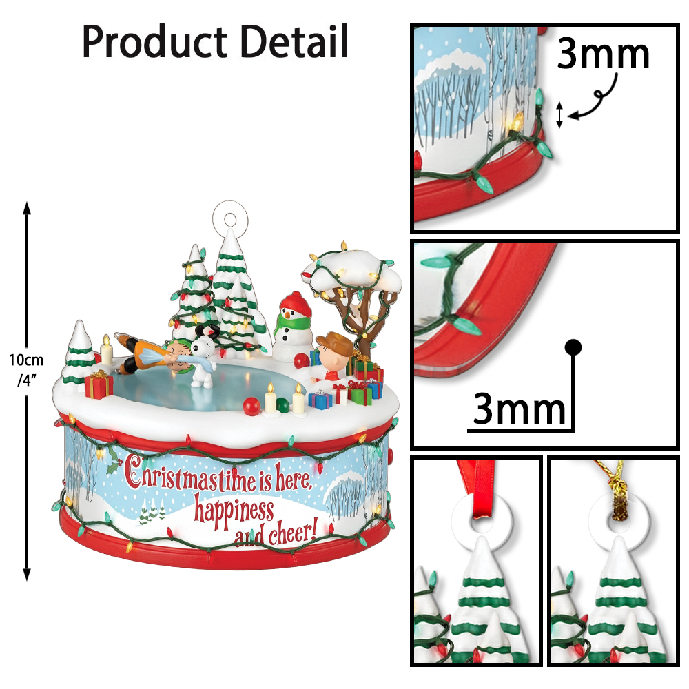 The Peanuts Gang 'Christmastime Is Here' Christmas Ornament - Image 5