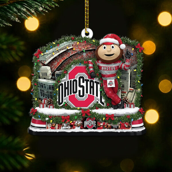 Ohio State Light-Up Christmas Ornament - Image 7