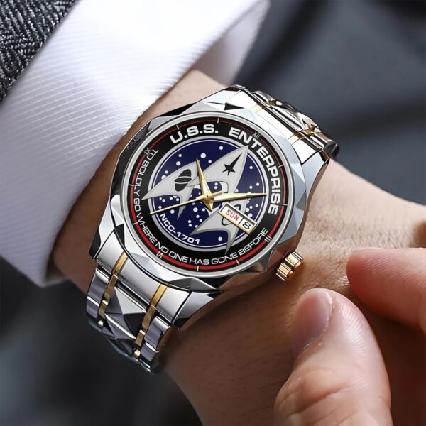 Star Trek U.S.S. Enterprise NCC-1701 Alloy Luxury Quartz Watch - Image 4