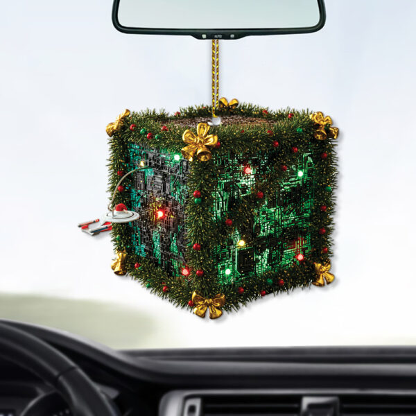 Star Trek The Next Generation Beware the Borg! Christmas Ornament - Image 3