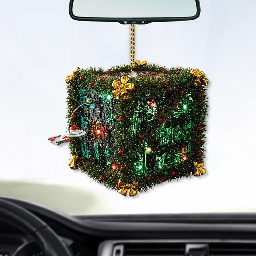 Star Trek The Next Generation Beware the Borg! Christmas Ornament - Image 3