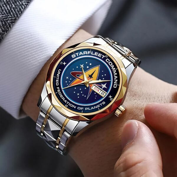 Starfleet Command  United Federation Of Planets Alloy Luxury Quartz Watch - Image 5