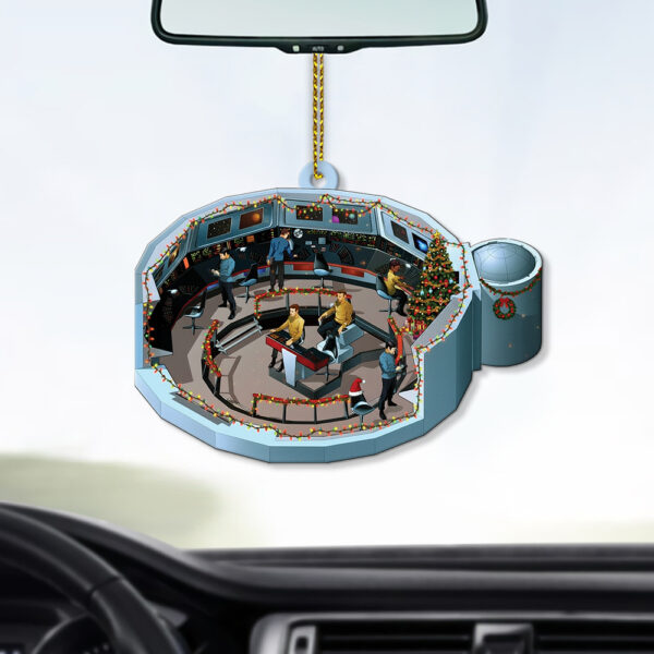 Star Trek NCC-1701 2244-2255 Bridge Enterprise Christmas Ornament - Image 4