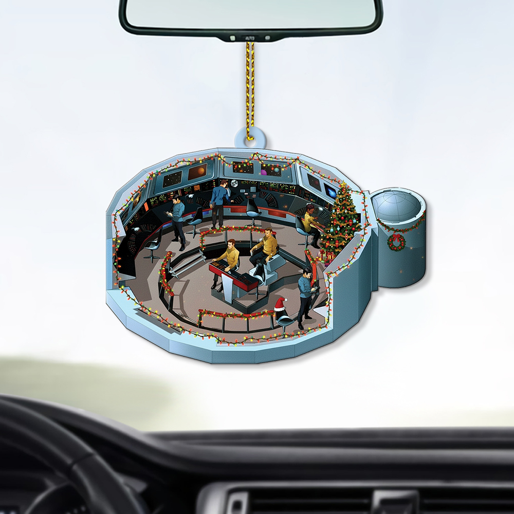 Star Trek NCC-1701 2244-2255 Bridge Enterprise Christmas Ornament - Image 4