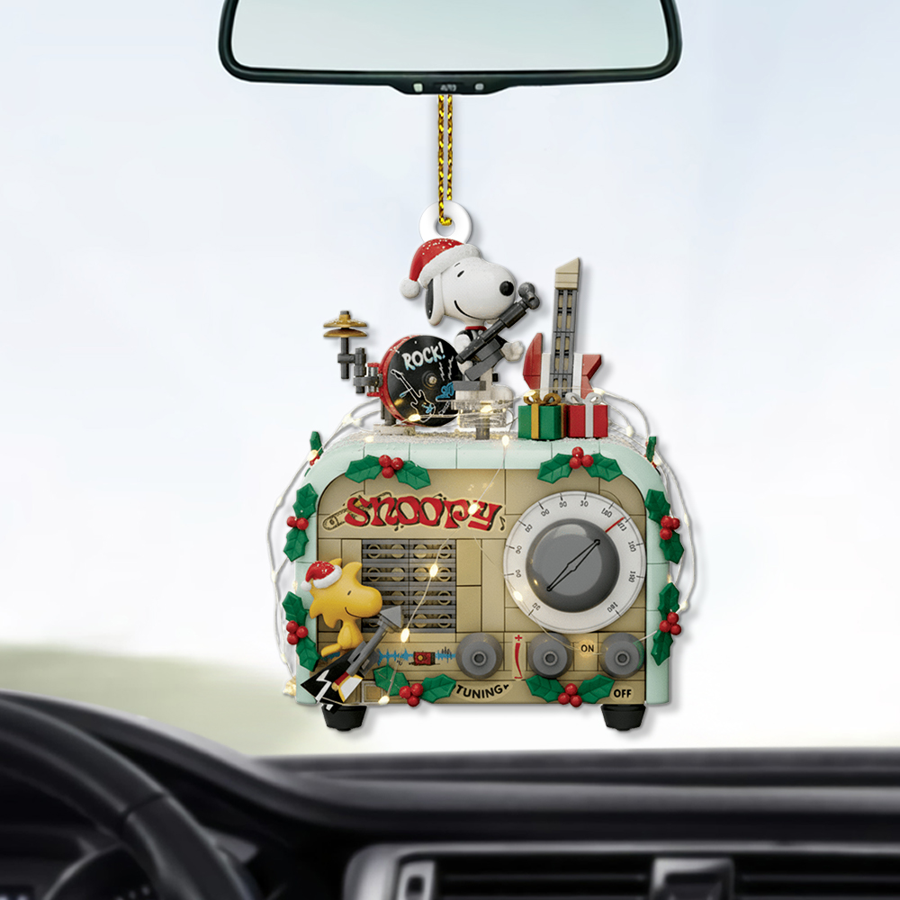 Peanuts Snoopy Radio Christmas Ornament - Image 6