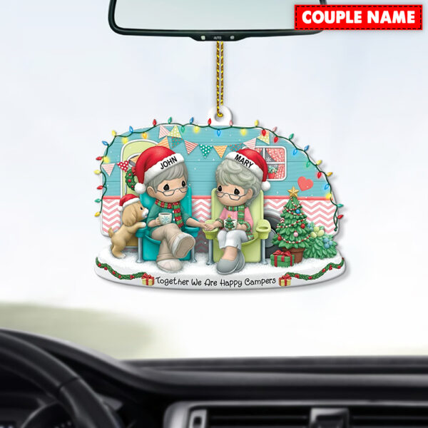 Personalized Together We Are Happy Campers Christmas Ornament - Image 5