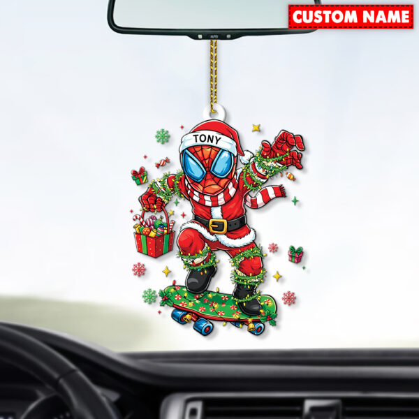 Personalized Spider-Man Christmas Ornament - Image 3