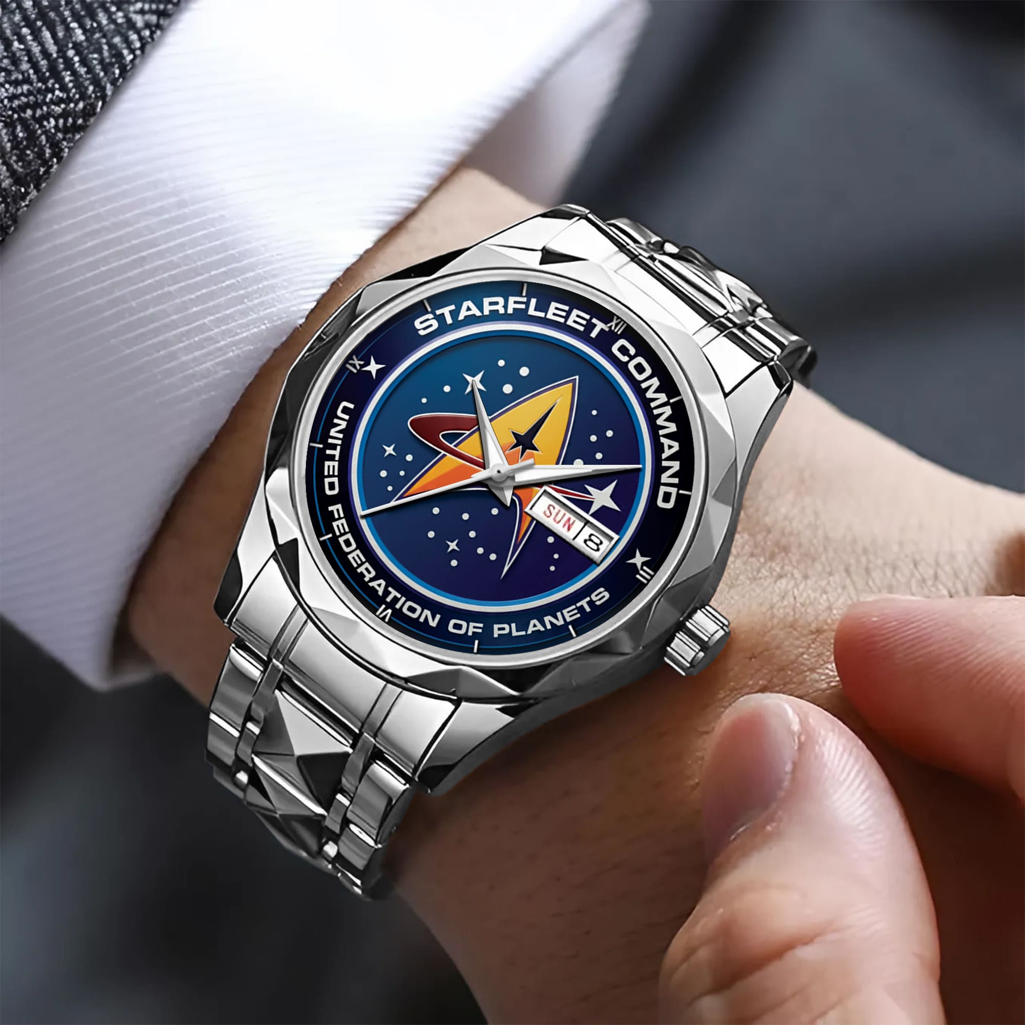 Starfleet Command  United Federation Of Planets Alloy Luxury Quartz Watch - Image 6