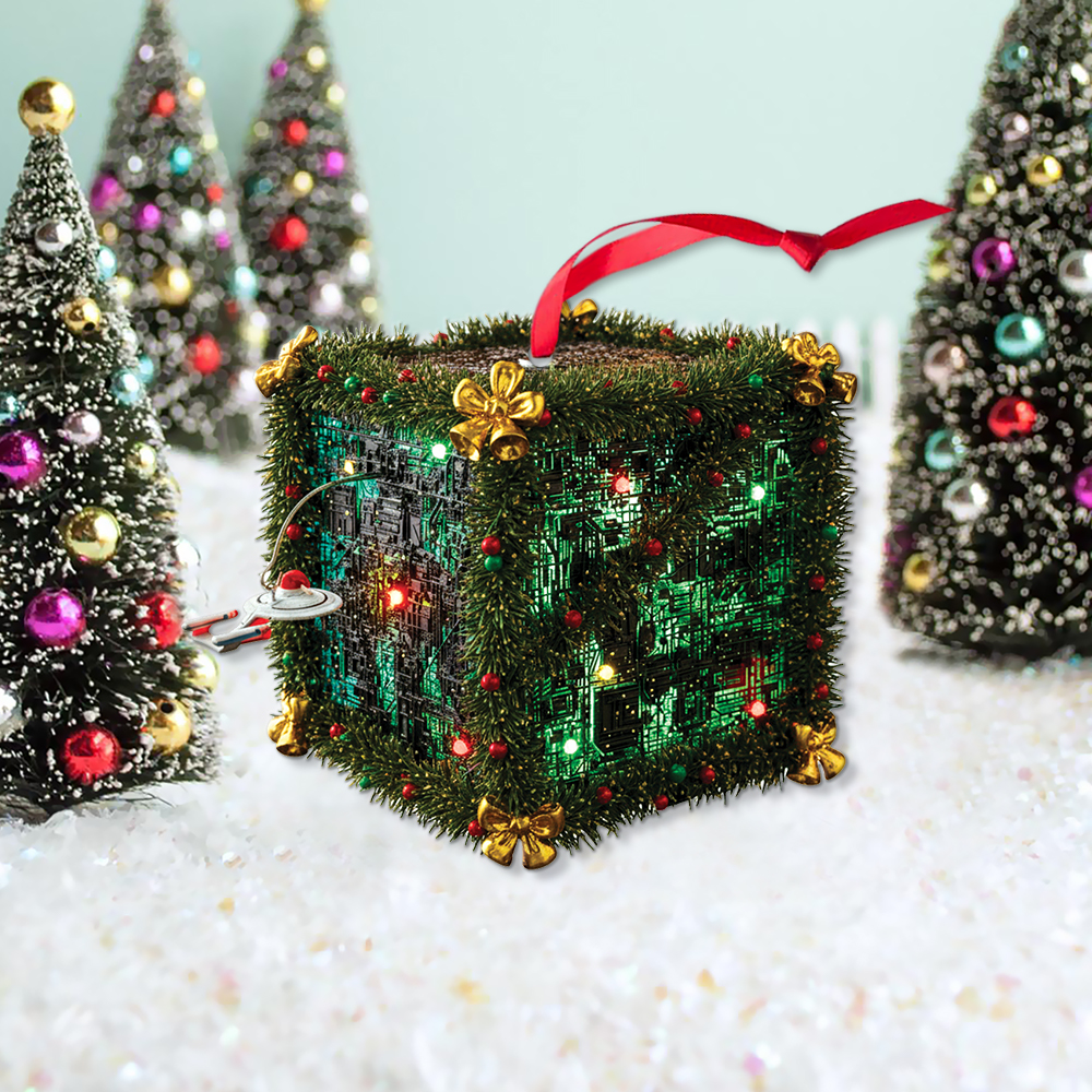 Star Trek The Next Generation Beware the Borg! Christmas Ornament - Image 2