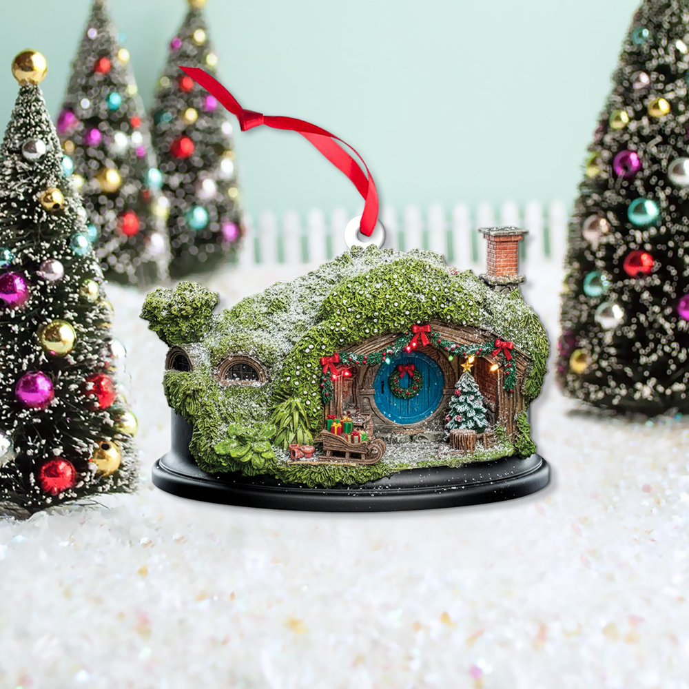 Lord of the Rings Hobbit Hole Christmas Ornament - Image 3