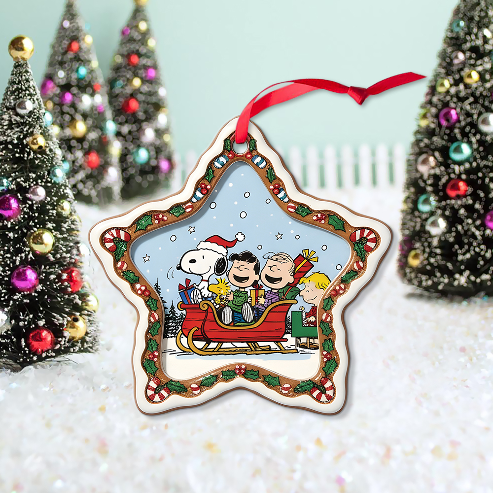 Snoopy And Friends Snow Christmas Ornament - Image 2